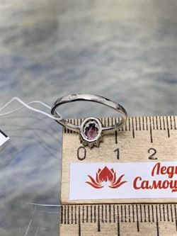 *Кольцо р.17,5 Аметист арт. 3837003444л-381 Вес 1,50 г - фото 293592