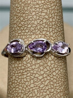 *Кольцо р.17,5 Аметист арт. 3067002983-194 Вес 1,35 г - фото 293603