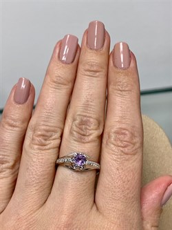 *Кольцо р.17,5 Аметист арт. 1340790072-126 Вес 2,69 г - фото 293618 *Кольцо р.17,5 Аметист арт. 1340790072-126 Вес 2,69 г - фото 293618