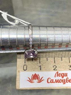 *Кольцо р.17,25 Аметист арт. 3837003116-929 Вес 2 г - фото 293629