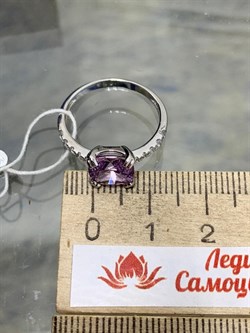 *Кольцо р.17,25 Аметист арт. 3837003116-929 Вес 2 г - фото 293632