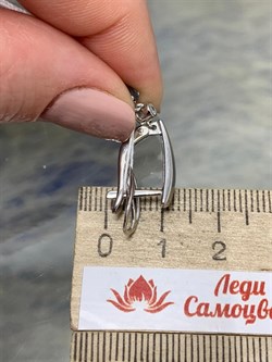 *Серьги Амазонит Голубой Топаз арт. 2340371204л-2-70-819 Вес 8,28 г - фото 293996