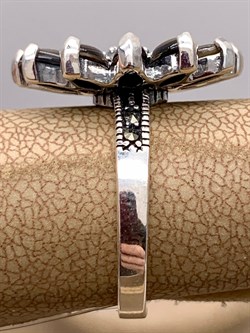 *Кольцо Подсолнух р.18 Микс Марказит Перламутр Абалон арт. HR1363-677 вес 5,86 г - фото 294117