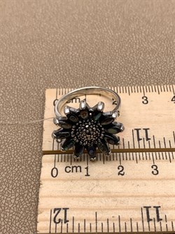 *Кольцо Подсолнух р.19 Микс Марказит Перламутр Абалон арт. HR1363-684 вес 6,02 г - фото 294124 *Кольцо Подсолнух р.19 Микс Марказит Перламутр Абалон арт. HR1363-684 вес 6,02 г - фото 294124