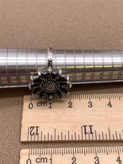 *Кольцо Подсолнух р.19 Микс Марказит Перламутр Абалон арт. HR1363-684 вес 6,02 г - фото 294131 *Кольцо Подсолнух р.19 Микс Марказит Перламутр Абалон арт. HR1363-684 вес 6,02 г - фото 294131