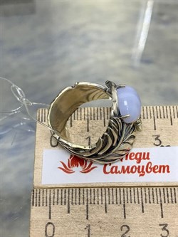 *Кольцо р.18,5 Агат Сапфирин арт. 1310391601-84-943 Вес 8,75 г - фото 294402 *Кольцо р.18,5 Агат Сапфирин арт. 1310391601-84-943 Вес 8,75 г - фото 294402