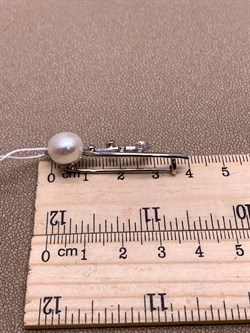 *Брошь Ветвь Белый Жемчуг д.10*10,5мм арт. 4.0206.0.b-951 Вес 3,81 г - фото 294470 *Брошь Ветвь Белый Жемчуг д.10*10,5мм арт. 4.0206.0.b-951 Вес 3,81 г - фото 294470