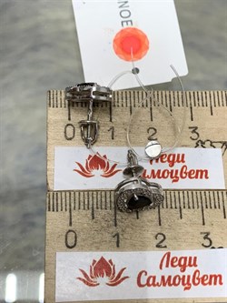 *Пусеты Гранат арт. 3937015111л-545 Вес 2,7 г - фото 294675 *Пусеты Гранат арт. 3937015111л-545 Вес 2,7 г - фото 294675