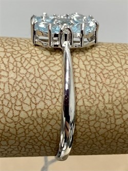 *Кольцо р.18,5 Голубой Топаз арт. 3757003005-157 Вес 2 г - фото 294750 *Кольцо р.18,5 Голубой Топаз арт. 3757003005-157 Вес 2 г - фото 294750