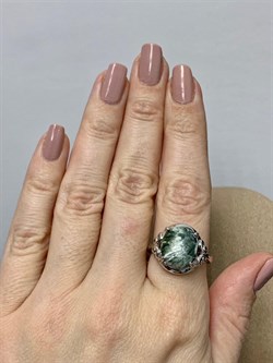 *Кольцо р.19 Серафинит арт. 1340920111-295 Вес 4,13 г - фото 294774 *Кольцо р.19 Серафинит арт. 1340920111-295 Вес 4,13 г - фото 294774