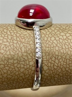 *Кольцо р.17,5 Звездчатый Корунд Рубин синт арт. 1340940368л-3-243 Вес 2,08 г - фото 294829 *Кольцо р.17,5 Звездчатый Корунд Рубин синт арт. 1340940368л-3-243 Вес 2,08 г - фото 294829