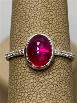 *Кольцо р.18,5 Звездчатый Корунд Рубин синт арт. 1340940368л-3-983 Вес 1,93 г - фото 294850 *Кольцо р.18,5 Звездчатый Корунд Рубин синт арт. 1340940368л-3-983 Вес 1,93 г - фото 294850