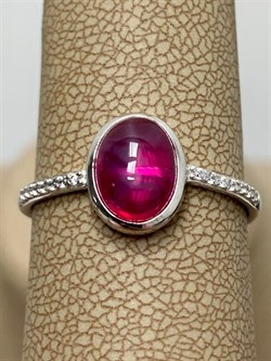 *Кольцо р.20 Звездчатый Корунд Рубин синт арт. 1340940368л-3-991 Вес 2,01 г - фото 294859