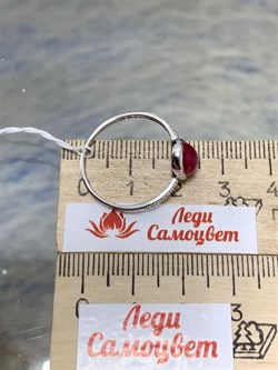 *Кольцо р.20 Звездчатый Корунд Рубин синт арт. 1340940368л-3-991 Вес 2,01 г - фото 294863