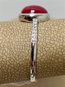 *Кольцо р.20 Звездчатый Корунд Рубин синт арт. 1340940368л-3-991 Вес 2,01 г - фото 294866