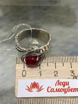 *Кольцо р.18,5 Звездчатый Корунд Рубин синт арт. 1310941601-3-981 Вес 8,73 г - фото 294964 *Кольцо р.18,5 Звездчатый Корунд Рубин синт арт. 1310941601-3-981 Вес 8,73 г - фото 294964