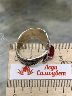 *Кольцо р.18,5 Звездчатый Корунд Рубин синт арт. 1310941601-3-981 Вес 8,73 г - фото 294965 *Кольцо р.18,5 Звездчатый Корунд Рубин синт арт. 1310941601-3-981 Вес 8,73 г - фото 294965