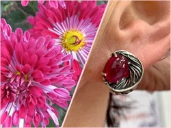 *Серьги Корунд Рубин синт арт. 2310941601-3-001 Вес 5,34 г - фото 294971 *Серьги Корунд Рубин синт арт. 2310941601-3-001 Вес 5,34 г - фото 294971