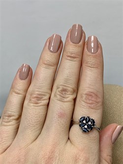 *Кольцо р.18 Сапфир арт. 3987003007-8-876 Вес 1,70 г - фото 295070