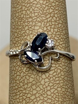 *Кольцо р.16,5 Сапфир арт. 3987002995-8-090 Вес 1,3 г - фото 295083