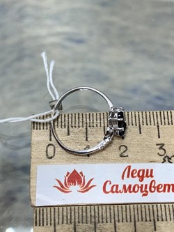 *Кольцо р.17 Сапфир арт. 3987002995-8-319 Вес 1,29 г - фото 295097