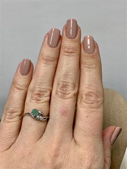 *Кольцо р.16,75 Изумруд арт. 3987002998-7-772 Вес 1,34 г - фото 295349