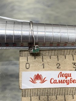 *Кольцо р.16,75 Изумруд арт. 3987002998-7-772 Вес 1,34 г - фото 295351