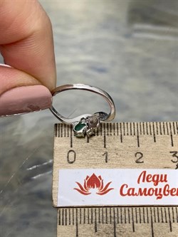 *Кольцо р.16,75 Изумруд арт. 3987002998-7-772 Вес 1,34 г - фото 295354