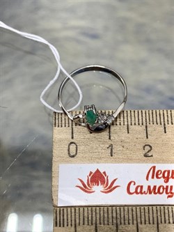 *Кольцо р.17,5 Изумруд арт. 3987002361-7-784 Вес 1,16 г - фото 295488 *Кольцо р.17,5 Изумруд арт. 3987002361-7-784 Вес 1,16 г - фото 295488