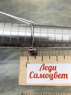 *Кольцо р.16,5 Рубин арт. 3987002994-10-524 Вес 1,14 г - фото 295536
