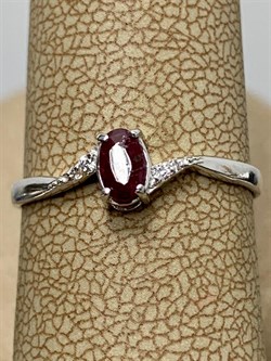 *Кольцо р.17,5 Рубин арт. 3987002994-10-345 Вес 1,02 г - фото 295545
