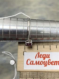 *Кольцо р.17,5 Рубин арт. 3987002994-10-345 Вес 1,02 г - фото 295548