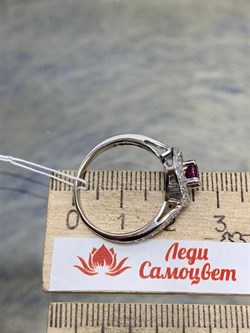 *Кольцо р.17,5 Рубин арт. 1R2G6261-384 Вес 3,45 г - фото 295590