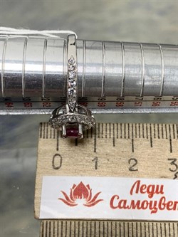 *Кольцо р.19,5 Рубин арт. 1R2G6261-877 Вес 3,41 г - фото 295618