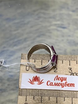 *Кольцо р.16,5 Рубин арт. 3987002467-10-915 Вес 5,9 г - фото 295630
