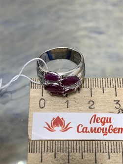 *Кольцо р.16,5 Рубин арт. 3987002467-10-915 Вес 5,9 г - фото 295631