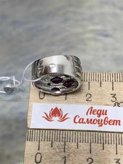 *Кольцо р.16,5 Рубин арт. 3987002467-10-915 Вес 5,9 г - фото 295632