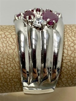 *Кольцо р.16,5 Рубин арт. 3987002467-10-915 Вес 5,9 г - фото 295633