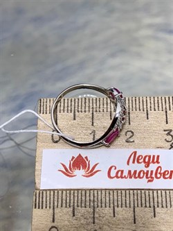 *Кольцо р.17,5 Рубин арт. 3987002457-10-016 Вес 1,86 г - фото 295659