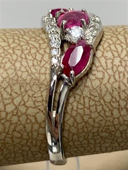 *Кольцо р.17,5 Рубин арт. 3987002457-10-016 Вес 1,86 г - фото 295662