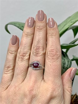 *Кольцо р.17 Рубин арт. 3987004406-10-421 Вес 1,5 г - фото 295694