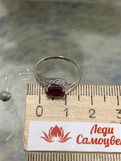 *Кольцо р.17 Рубин арт. 3987004406-10-421 Вес 1,5 г - фото 295698