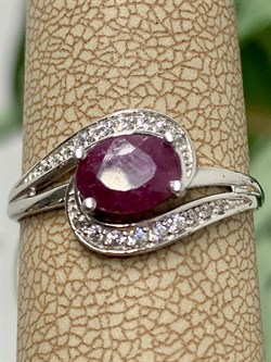 *Кольцо р.17 Рубин арт. 3987004406-10-421 Вес 1,5 г - фото 295701