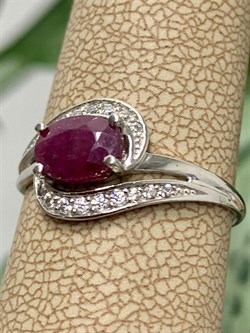 *Кольцо р.17 Рубин арт. 3987004406-10-421 Вес 1,5 г - фото 295702