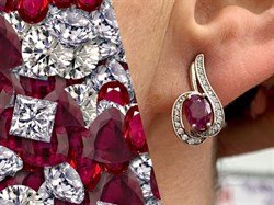 *Серьги Рубин арт. 3987014406-10-401 Вес 2,76 г - фото 295706