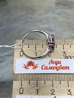 *Кольцо р.19 Рубин арт. 3987003007-10-946 Вес 2,14 г - фото 295751