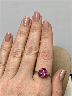 *Кольцо р.19,5 Рубин арт. 3987003007-10-914 Вес 1,95 г - фото 295757