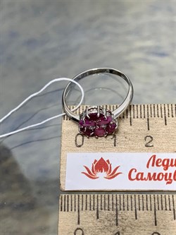 *Кольцо р.19,5 Рубин арт. 3987003007-10-914 Вес 1,95 г - фото 295761