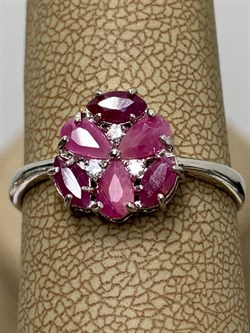 *Кольцо р.19,5 Рубин арт. 3987003007-10-914 Вес 1,95 г - фото 295763