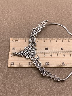 *Колье р.55 Виноградная Гроздь Микс Марказит Гранат Пироп арт. NE473-011 вес 27,41 г - фото 295775 *Колье р.55 Виноградная Гроздь Микс Марказит Гранат Пироп арт. NE473-011 вес 27,41 г - фото 295775